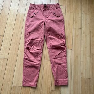 Banana Republic Authentic Chino Pink Stretch Utility Pants Size 0